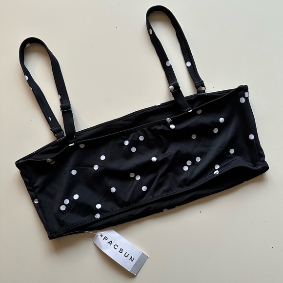 NWT PACSUN POLKA DOT ELASTIC TOP. Size M - Picture 3 of 3